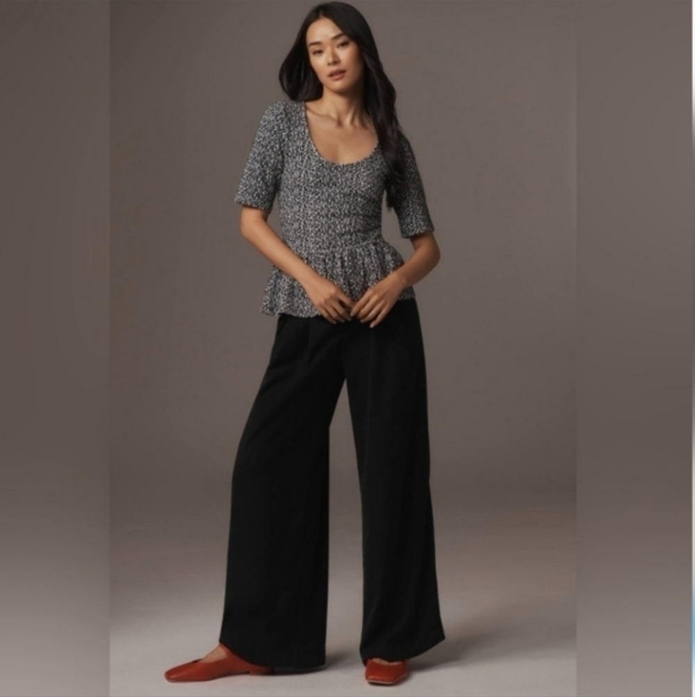 NWT Anthro- Maeve Peplum Top Sz MED